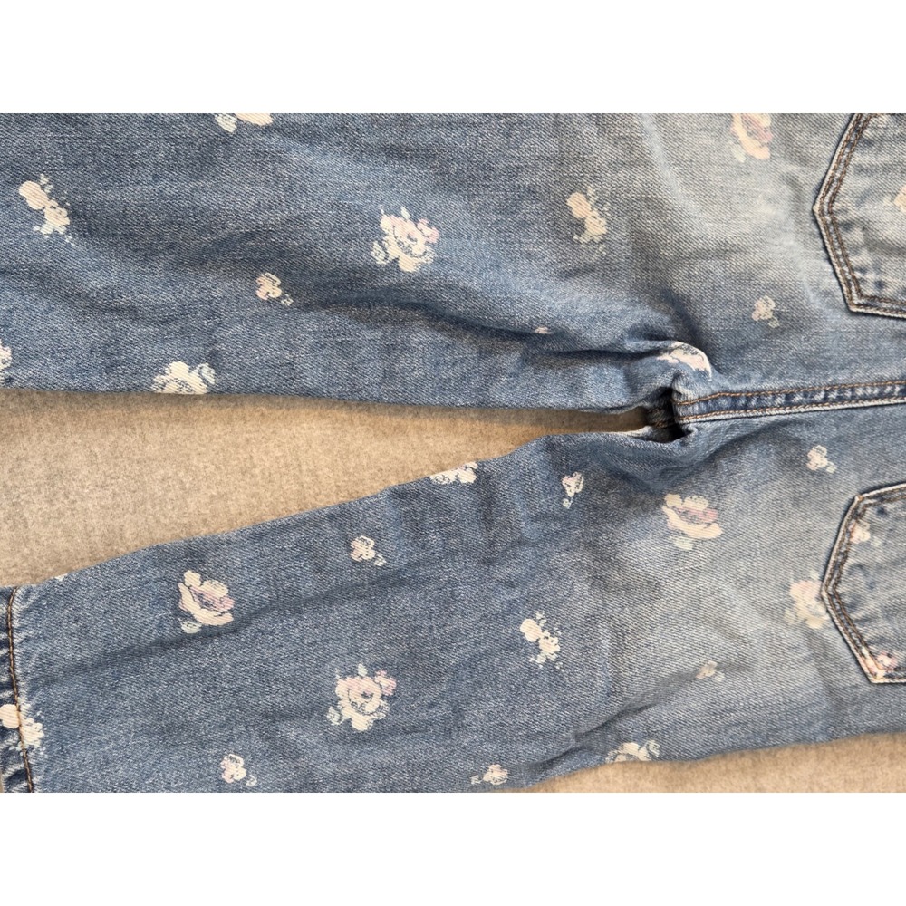 Oshkosh B'Gosh Denim Blue Floral Roses Overalls Baby Girls 18 Months Vestpak - Picture 6 of 12